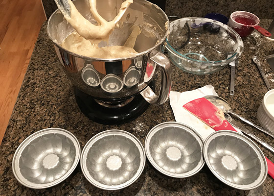 Trying mini-bundt pans for banana bread